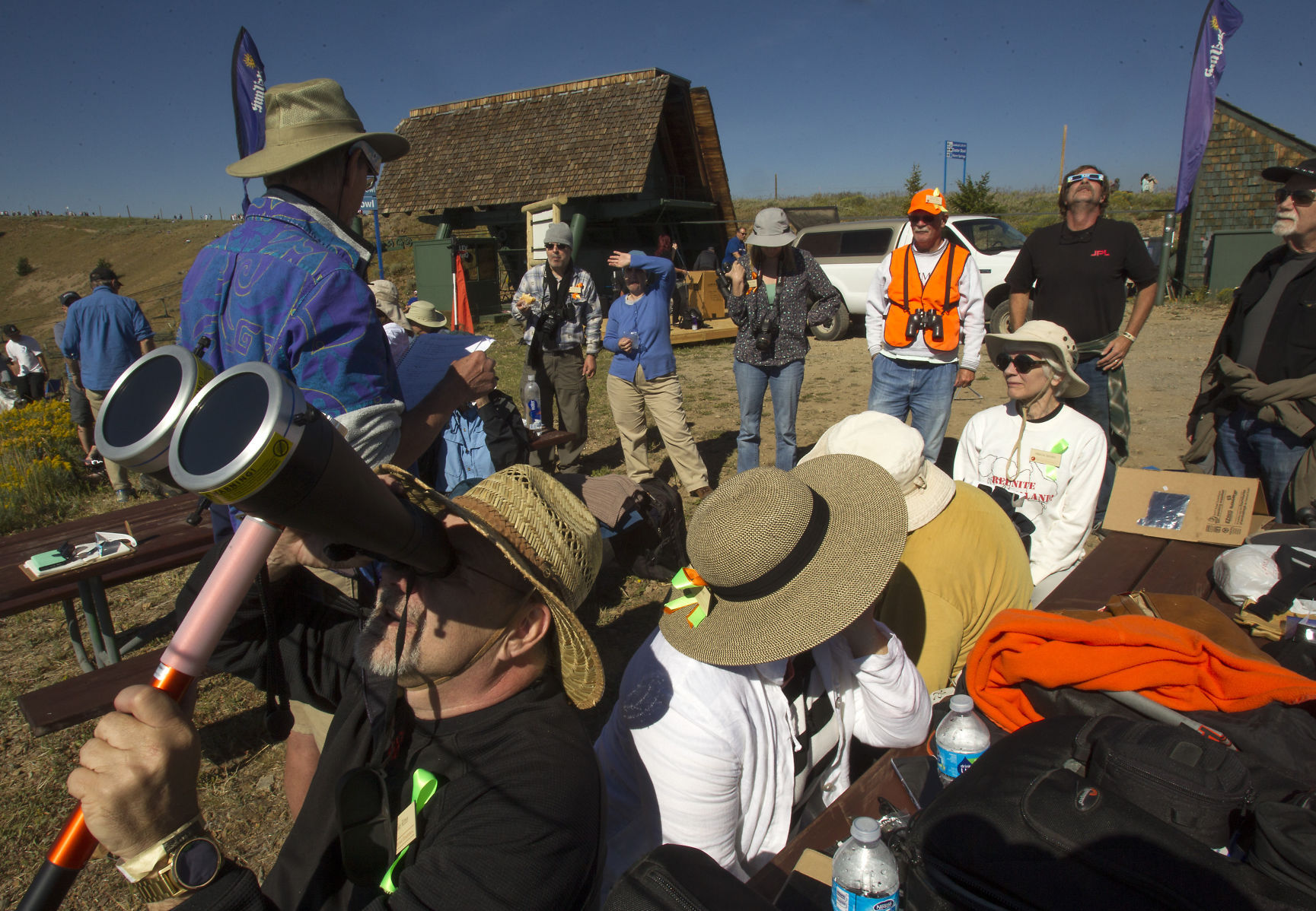 Solar eclipse draws spectators to Baldy